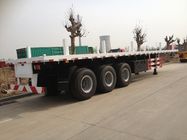 Camions de remorque à plat de tracteur de caisse de camion de remorque d'axe de 40 tonnes 2/3/4 bas