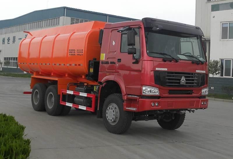Camion à benne basculante de déchets avec la boîte de décharge auto- de cargaison ; ³ de 6x4,22 m, couleur rouge, 336hp