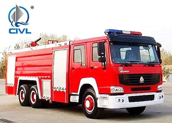 Camions de lutte contre l'incendie de SINOTRUK HOWO, moteur du camion de pompiers 6x4 375hp de tour d'eau