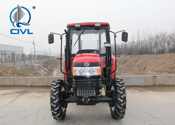 Tracteurs agricoles du moteur 4WD 100HP de Weichai avec le tracteur de ferme d'instruments avec la cabine et la fan